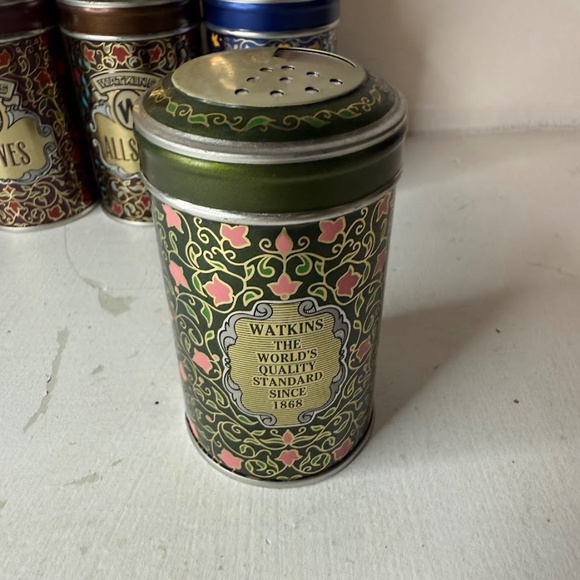 Vintage Watkins 1987 Limited Edition Spice Tins Set of 12 - Picture 7 of 8